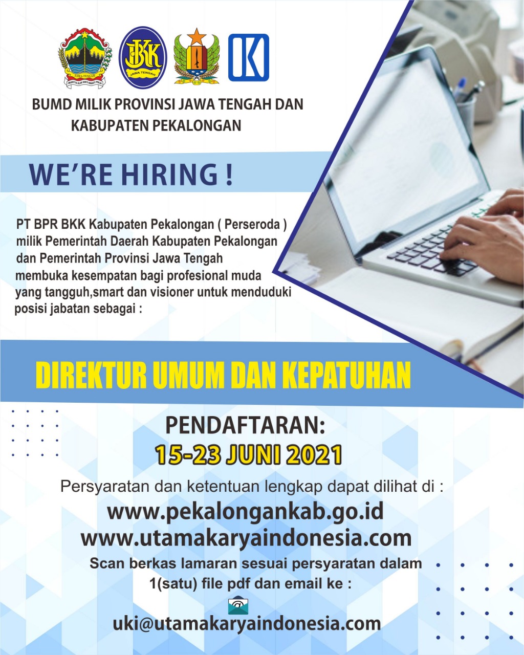 REKRUTMEN CALON DIREKTUR UMUM DAN KEPATUHAN