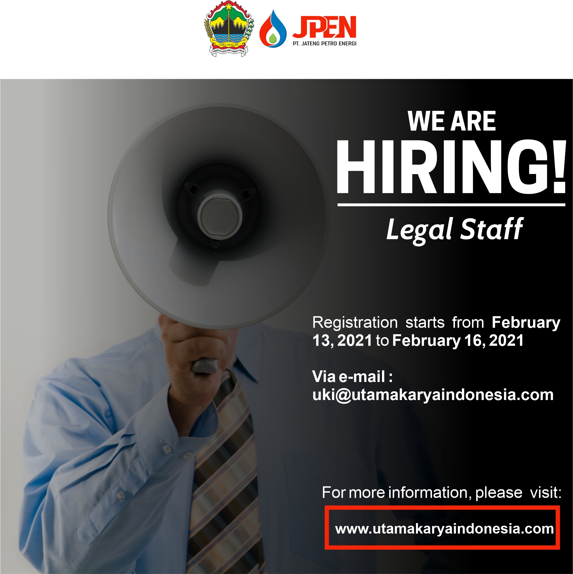 LEGAL STAFF PT JATENG PETRO ENERGI (PERERODA)