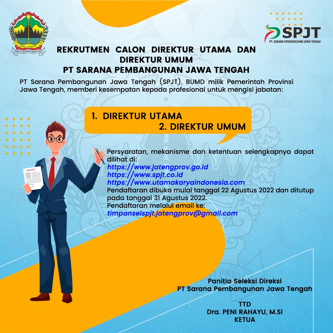 Recruitment Direksi PT SPJT