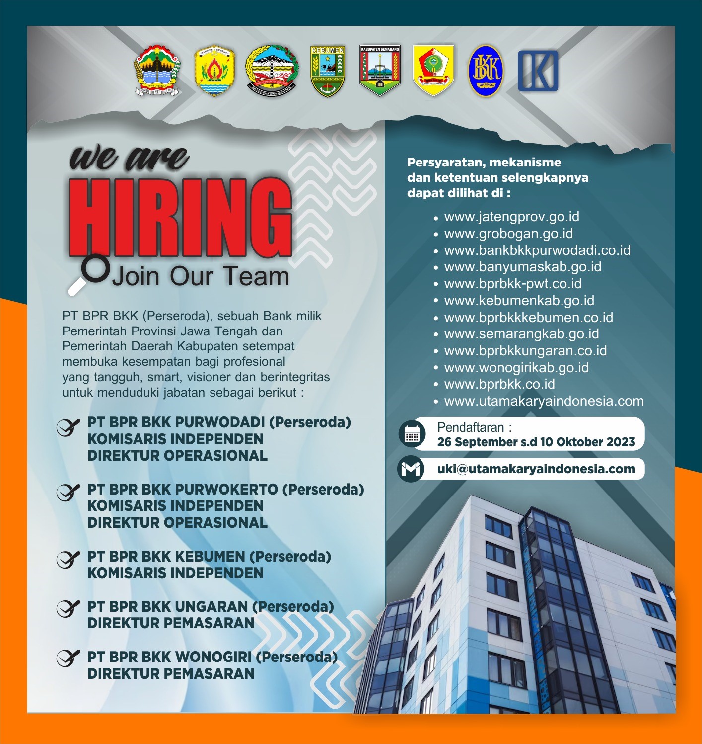 SELEKSI DIRKOM INDEPENDEN PT BPR BKK (Perseroda)