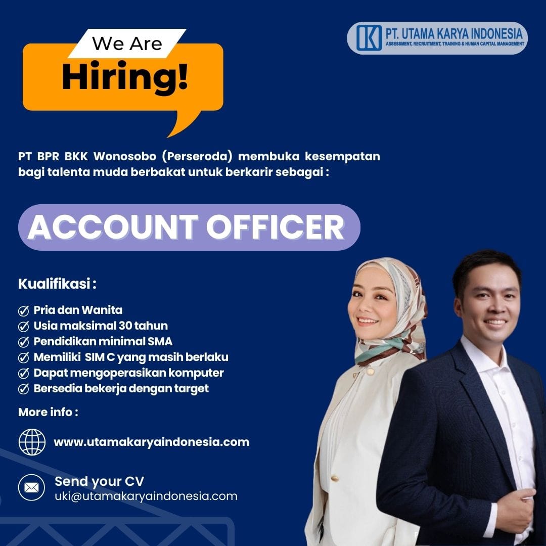 lowongan kerja Account Officer