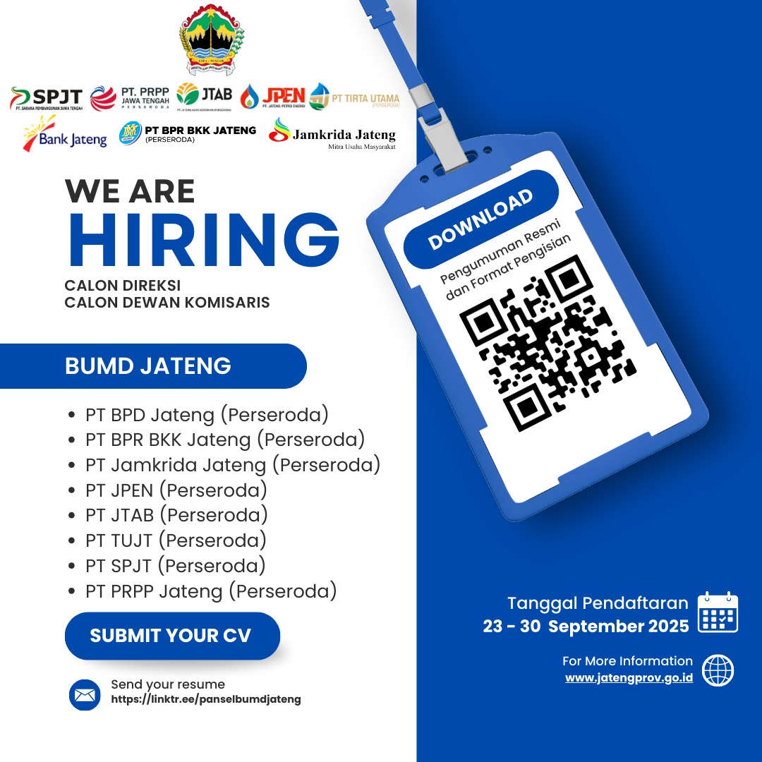 Seleksi Komisaris dan Direksi BUMD Pemprov Jateng